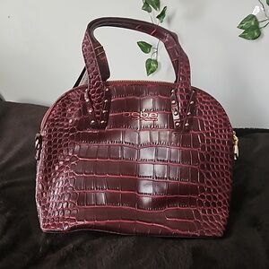 Burgundy Bebe handbag